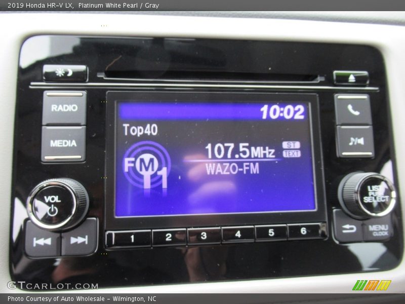 Platinum White Pearl / Gray 2019 Honda HR-V LX