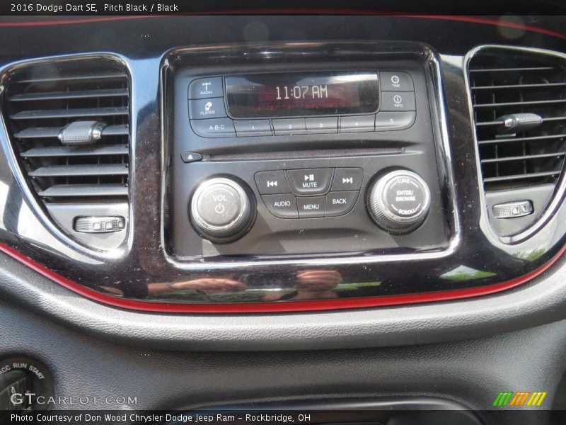Pitch Black / Black 2016 Dodge Dart SE