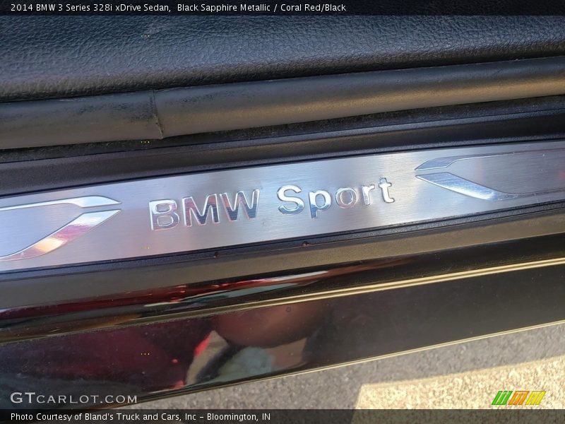 Black Sapphire Metallic / Coral Red/Black 2014 BMW 3 Series 328i xDrive Sedan