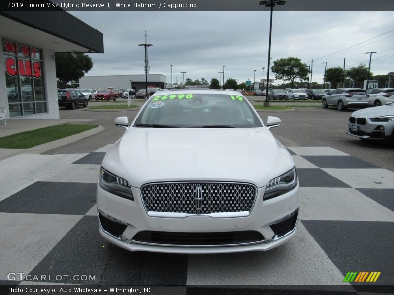 White Platinum / Cappuccino 2019 Lincoln MKZ Hybrid Reserve II