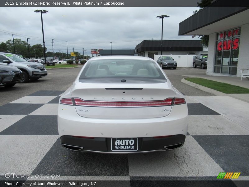 White Platinum / Cappuccino 2019 Lincoln MKZ Hybrid Reserve II