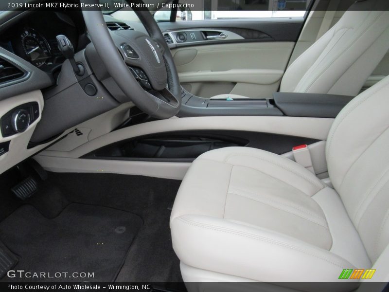 Front Seat of 2019 MKZ Hybrid Reserve II