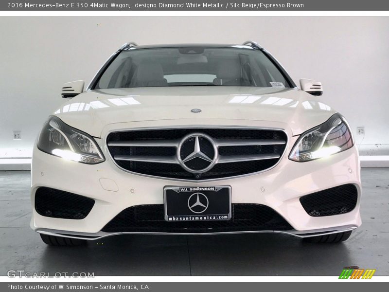 designo Diamond White Metallic / Silk Beige/Espresso Brown 2016 Mercedes-Benz E 350 4Matic Wagon