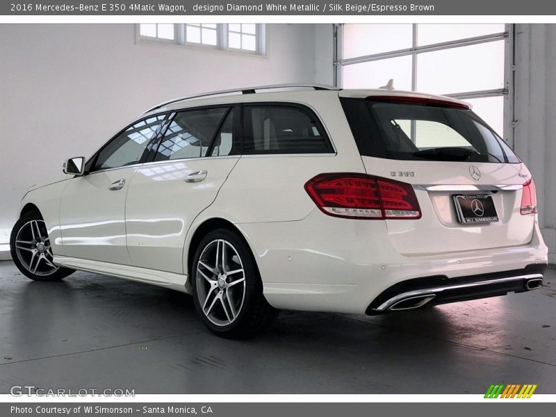 designo Diamond White Metallic / Silk Beige/Espresso Brown 2016 Mercedes-Benz E 350 4Matic Wagon