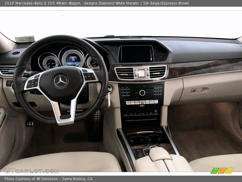 designo Diamond White Metallic / Silk Beige/Espresso Brown 2016 Mercedes-Benz E 350 4Matic Wagon