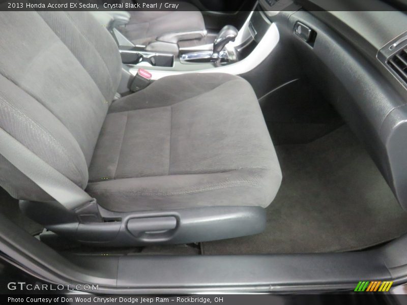 Crystal Black Pearl / Gray 2013 Honda Accord EX Sedan