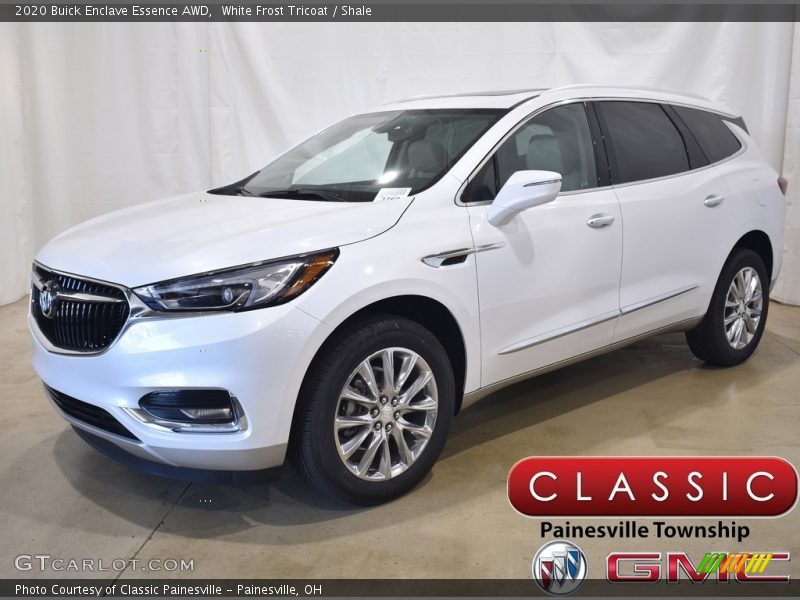 White Frost Tricoat / Shale 2020 Buick Enclave Essence AWD