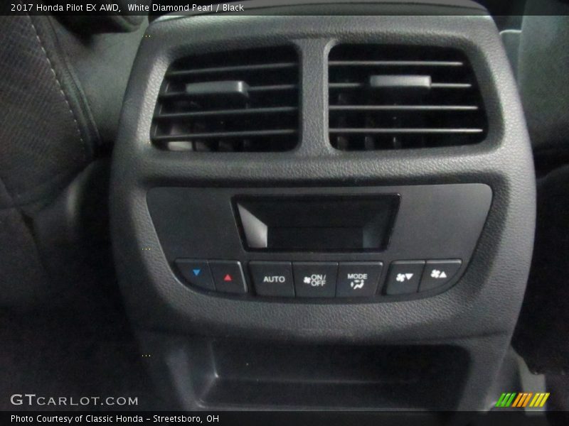 White Diamond Pearl / Black 2017 Honda Pilot EX AWD