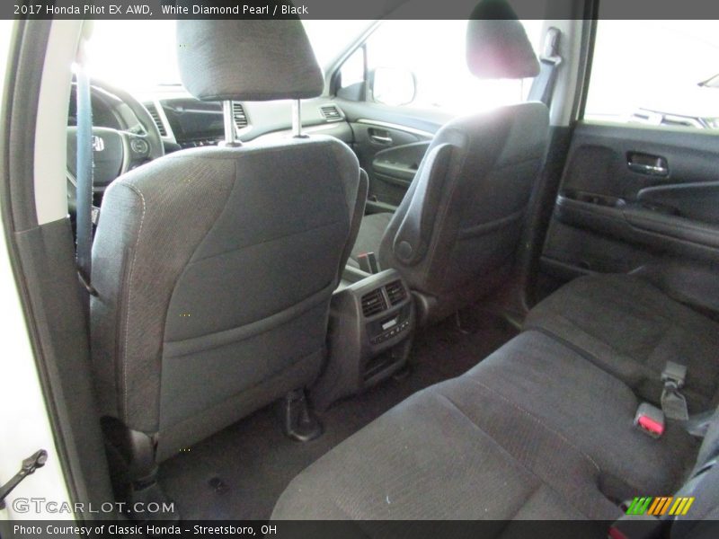 White Diamond Pearl / Black 2017 Honda Pilot EX AWD