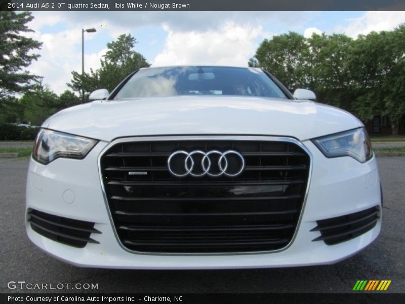 Ibis White / Nougat Brown 2014 Audi A6 2.0T quattro Sedan