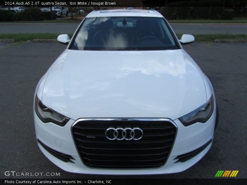 Ibis White / Nougat Brown 2014 Audi A6 2.0T quattro Sedan