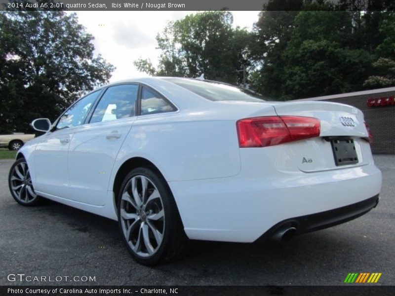 Ibis White / Nougat Brown 2014 Audi A6 2.0T quattro Sedan