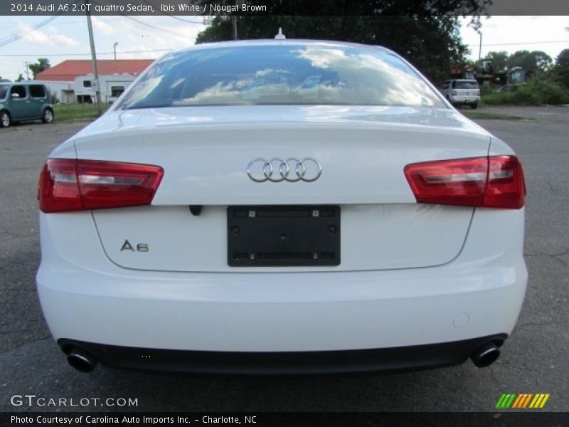 Ibis White / Nougat Brown 2014 Audi A6 2.0T quattro Sedan