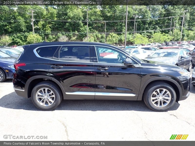 Twilight Black / Espresso/Gray 2020 Hyundai Santa Fe SEL AWD