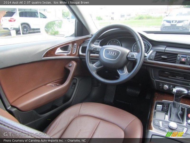 Ibis White / Nougat Brown 2014 Audi A6 2.0T quattro Sedan