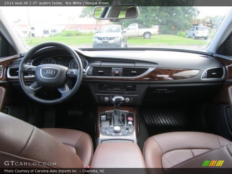Ibis White / Nougat Brown 2014 Audi A6 2.0T quattro Sedan