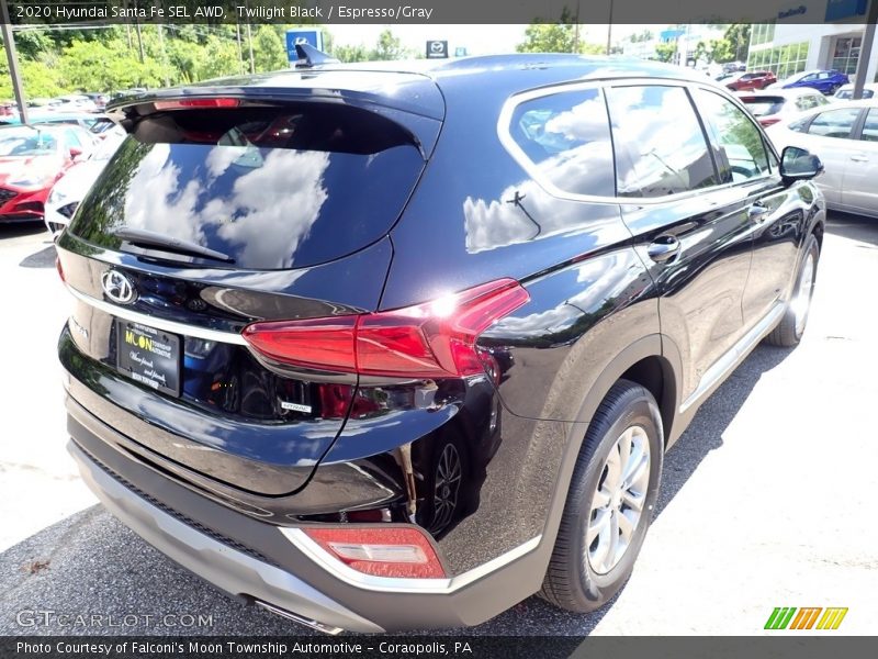 Twilight Black / Espresso/Gray 2020 Hyundai Santa Fe SEL AWD