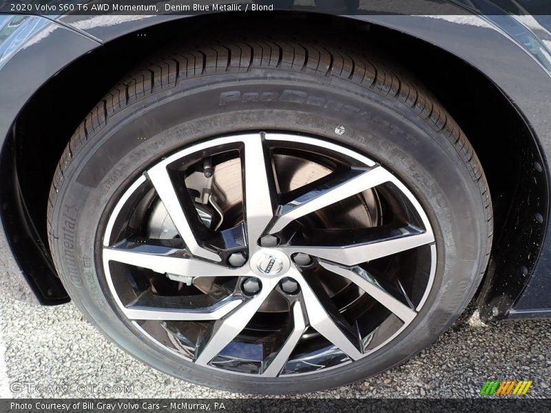 Denim Blue Metallic / Blond 2020 Volvo S60 T6 AWD Momentum