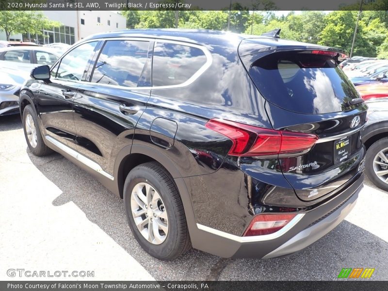 Twilight Black / Espresso/Gray 2020 Hyundai Santa Fe SEL AWD