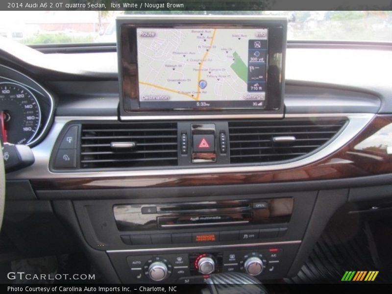 Ibis White / Nougat Brown 2014 Audi A6 2.0T quattro Sedan