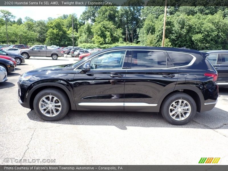Twilight Black / Espresso/Gray 2020 Hyundai Santa Fe SEL AWD