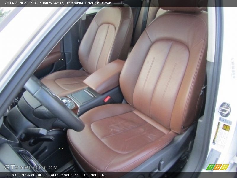 Ibis White / Nougat Brown 2014 Audi A6 2.0T quattro Sedan