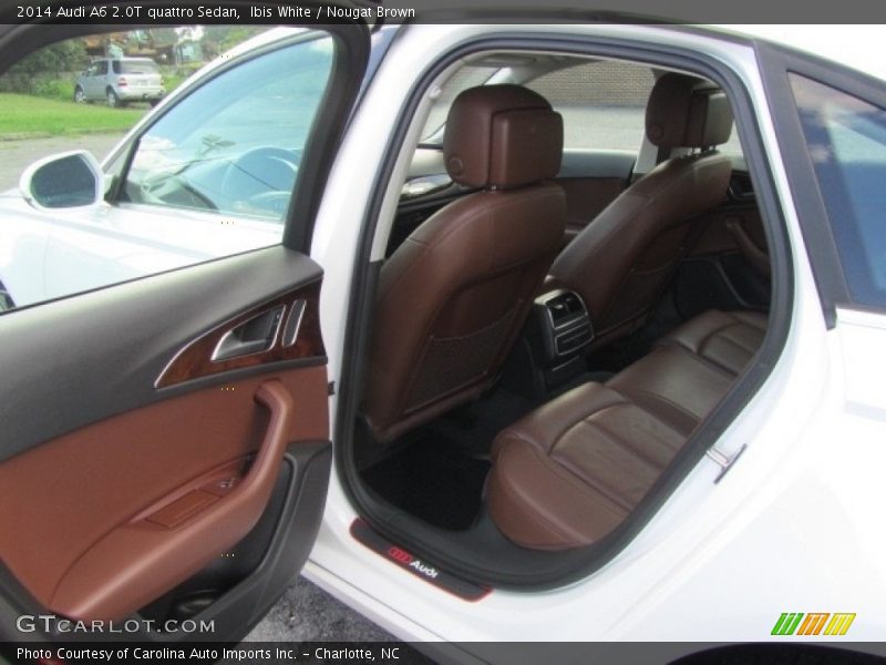 Ibis White / Nougat Brown 2014 Audi A6 2.0T quattro Sedan