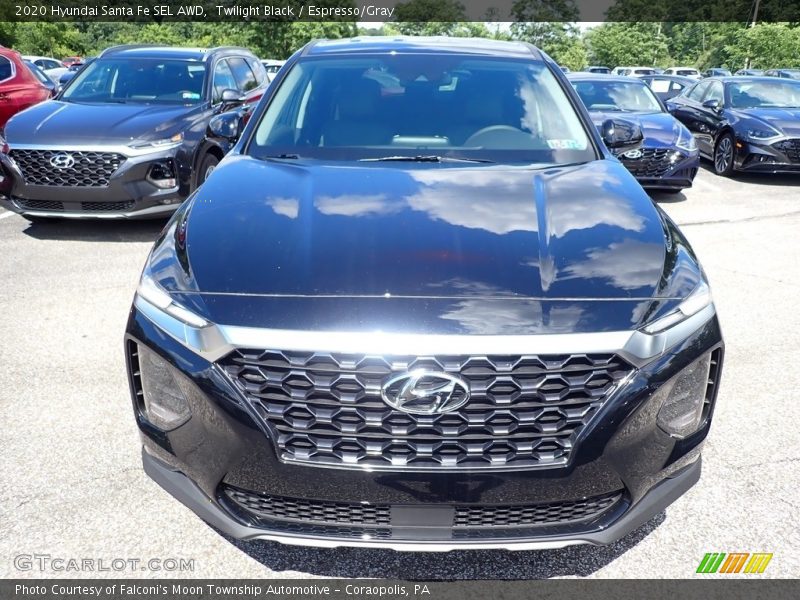 Twilight Black / Espresso/Gray 2020 Hyundai Santa Fe SEL AWD