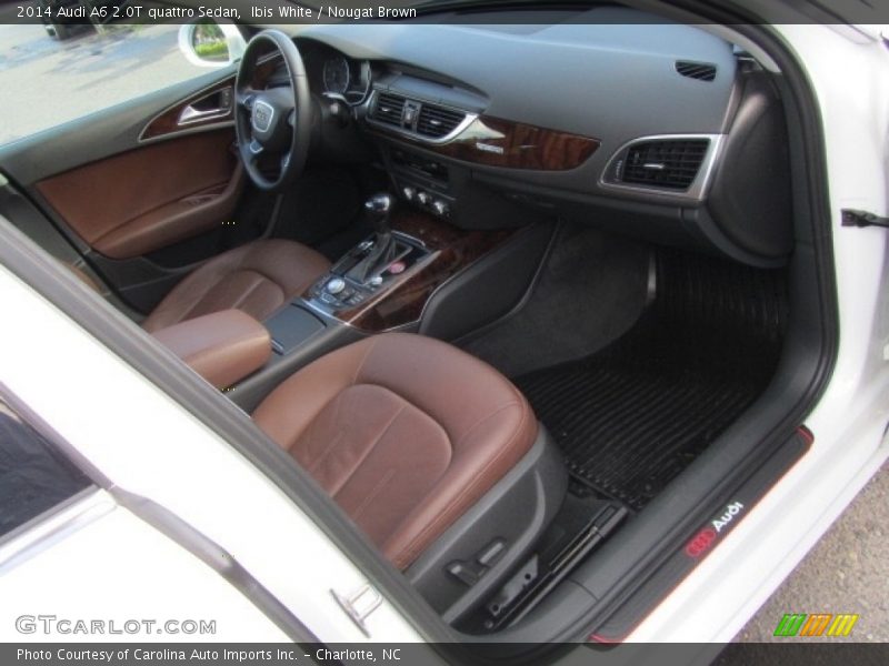 Ibis White / Nougat Brown 2014 Audi A6 2.0T quattro Sedan