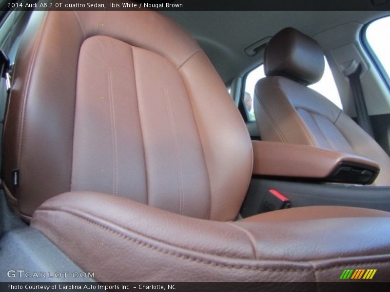 Ibis White / Nougat Brown 2014 Audi A6 2.0T quattro Sedan