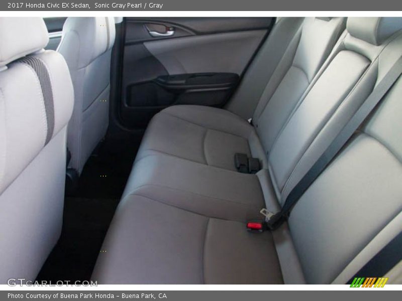 Sonic Gray Pearl / Gray 2017 Honda Civic EX Sedan