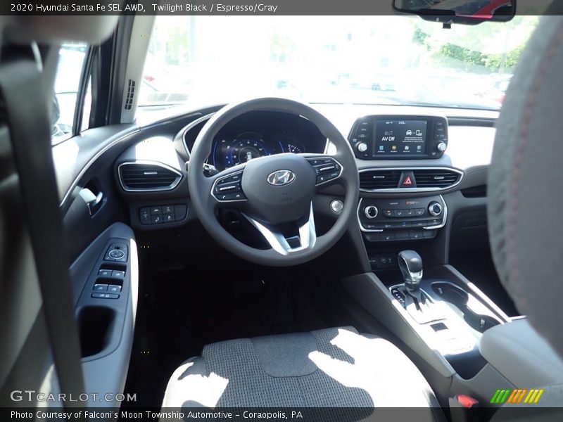 Twilight Black / Espresso/Gray 2020 Hyundai Santa Fe SEL AWD
