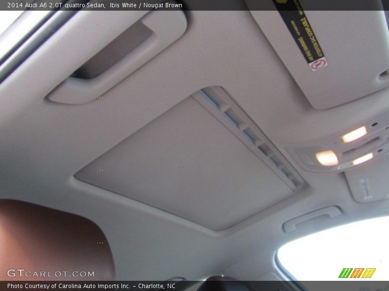 Ibis White / Nougat Brown 2014 Audi A6 2.0T quattro Sedan