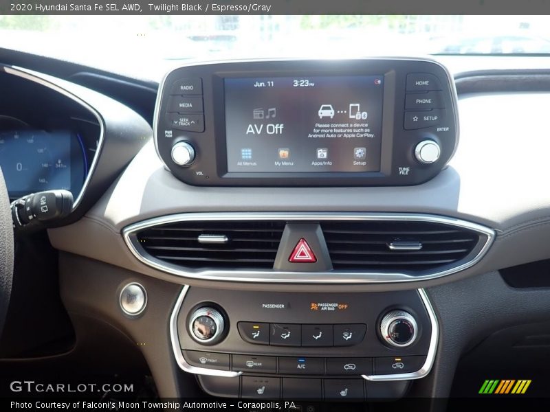 Twilight Black / Espresso/Gray 2020 Hyundai Santa Fe SEL AWD