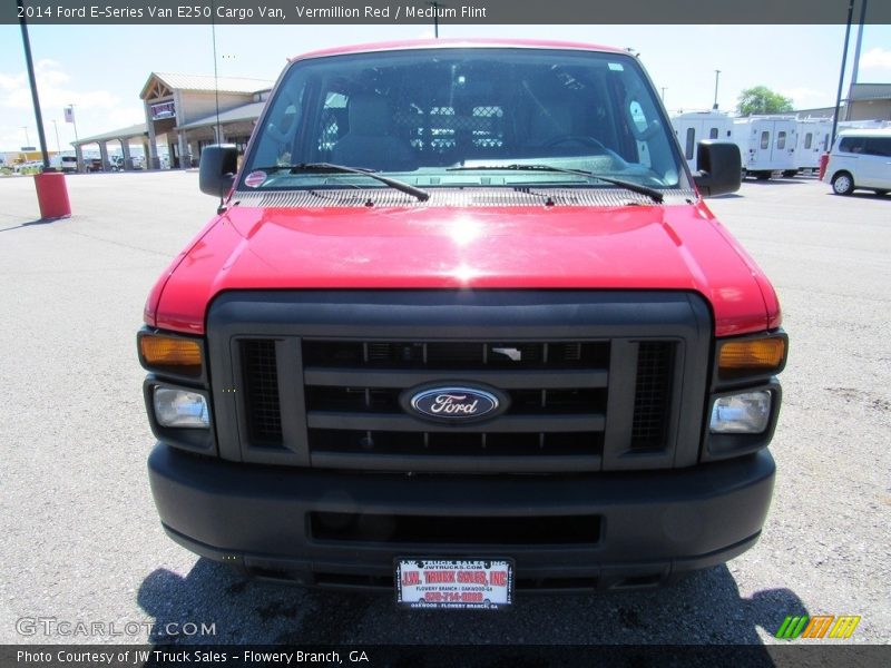 Vermillion Red / Medium Flint 2014 Ford E-Series Van E250 Cargo Van