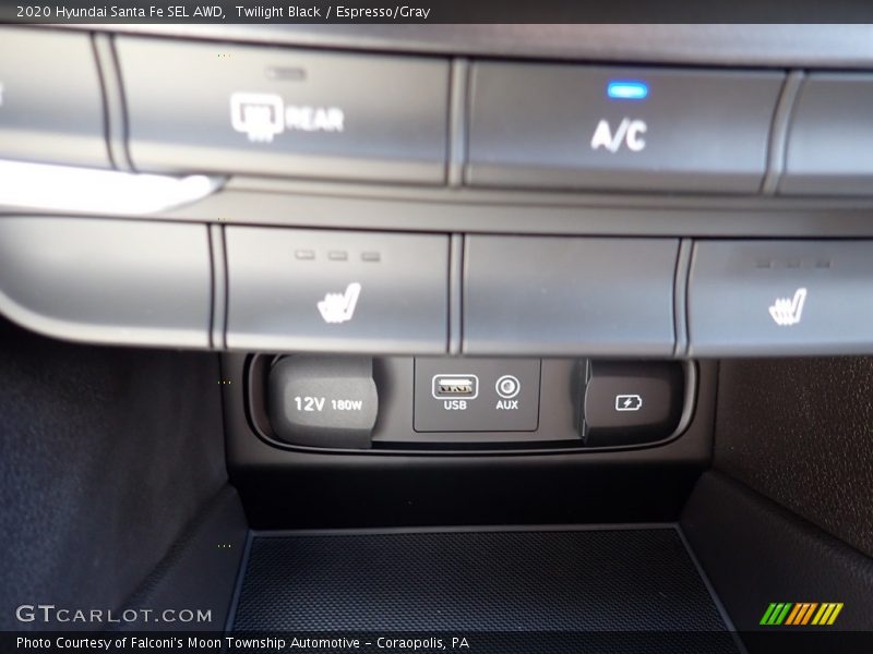 Twilight Black / Espresso/Gray 2020 Hyundai Santa Fe SEL AWD