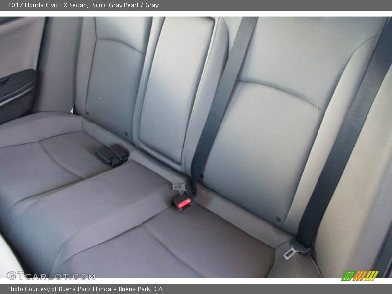 Sonic Gray Pearl / Gray 2017 Honda Civic EX Sedan