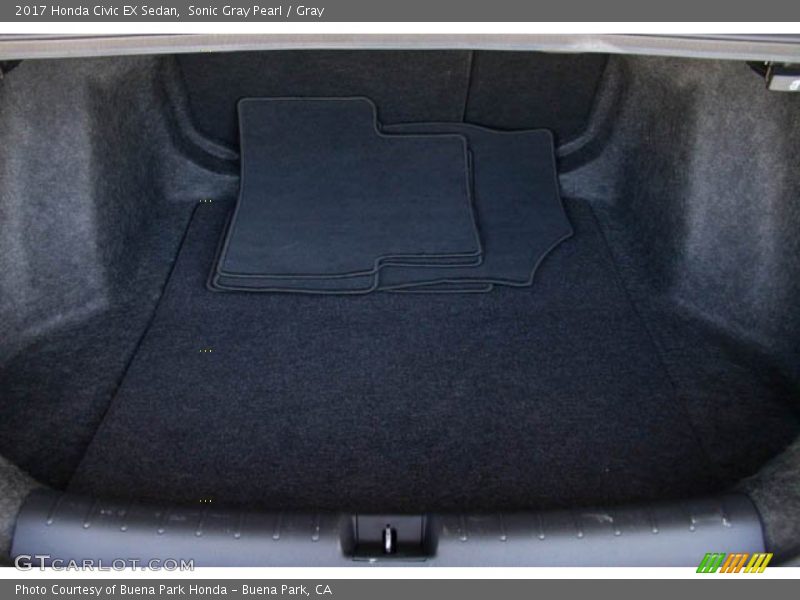 Sonic Gray Pearl / Gray 2017 Honda Civic EX Sedan