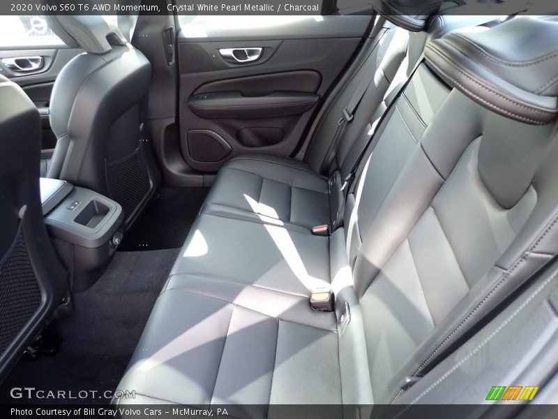 Crystal White Pearl Metallic / Charcoal 2020 Volvo S60 T6 AWD Momentum