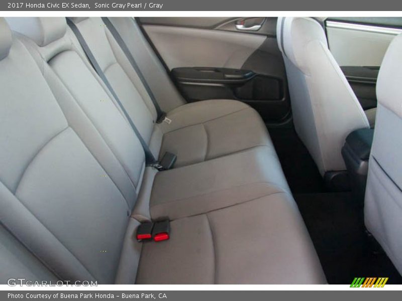 Sonic Gray Pearl / Gray 2017 Honda Civic EX Sedan