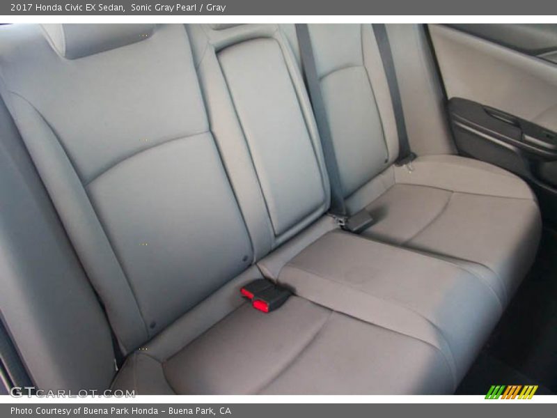 Sonic Gray Pearl / Gray 2017 Honda Civic EX Sedan