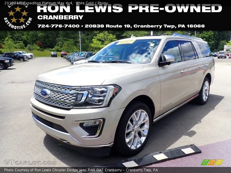 White Gold / Ebony 2018 Ford Expedition Platinum Max 4x4