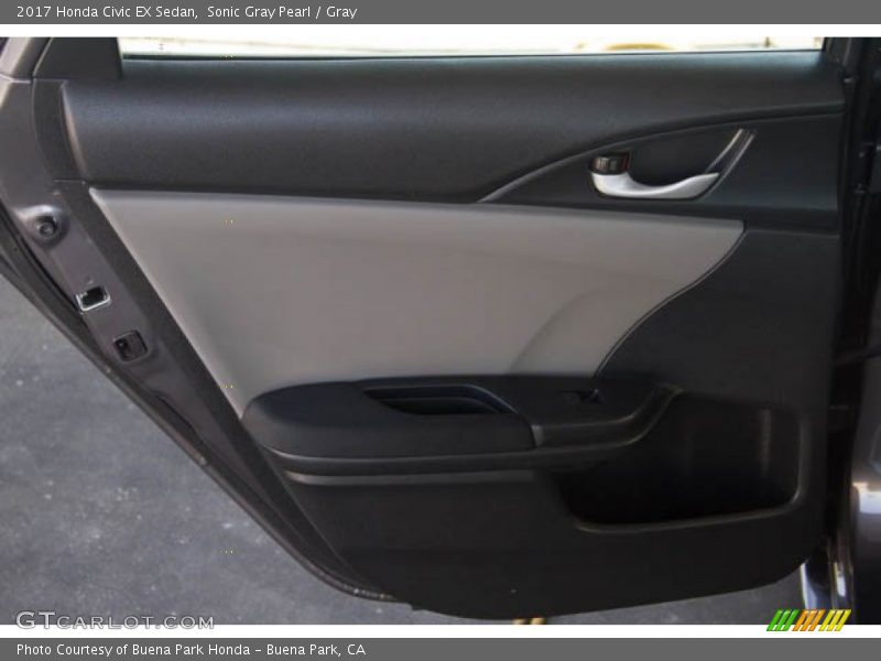 Sonic Gray Pearl / Gray 2017 Honda Civic EX Sedan
