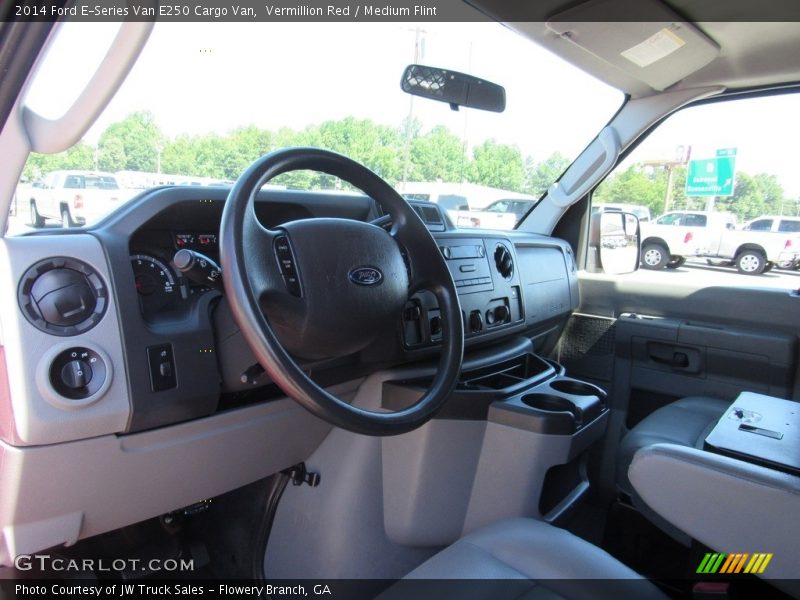 Vermillion Red / Medium Flint 2014 Ford E-Series Van E250 Cargo Van