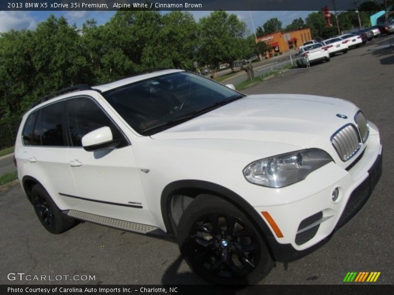 Alpine White / Cinnamon Brown 2013 BMW X5 xDrive 35i Premium