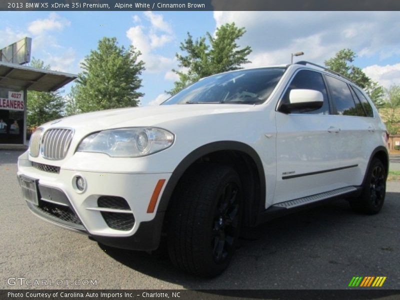 Alpine White / Cinnamon Brown 2013 BMW X5 xDrive 35i Premium