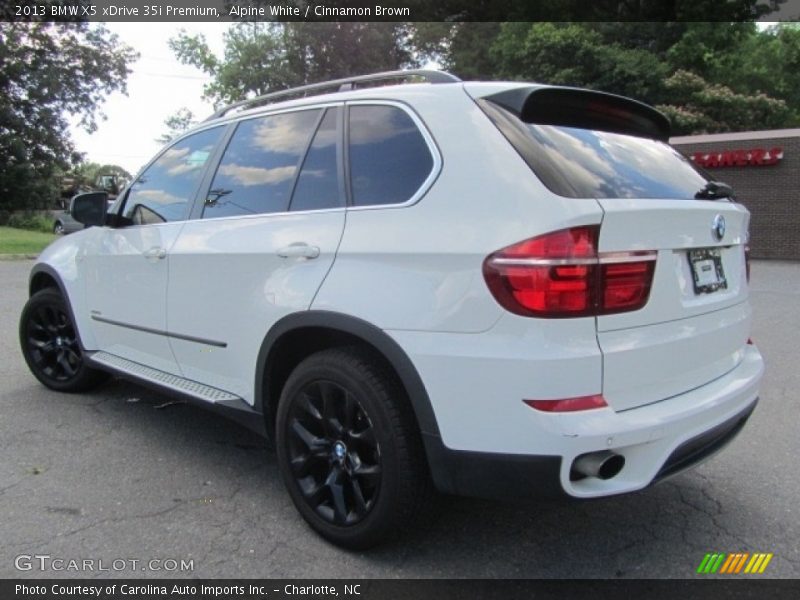 Alpine White / Cinnamon Brown 2013 BMW X5 xDrive 35i Premium