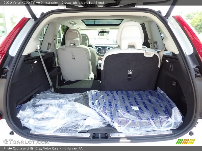 Crystal White Metallic / Blond 2020 Volvo XC90 T6 AWD Inscription