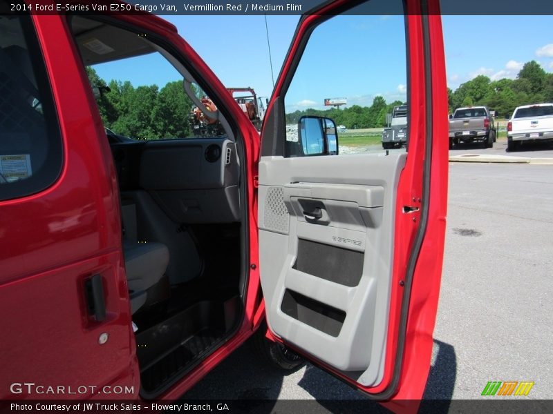Vermillion Red / Medium Flint 2014 Ford E-Series Van E250 Cargo Van