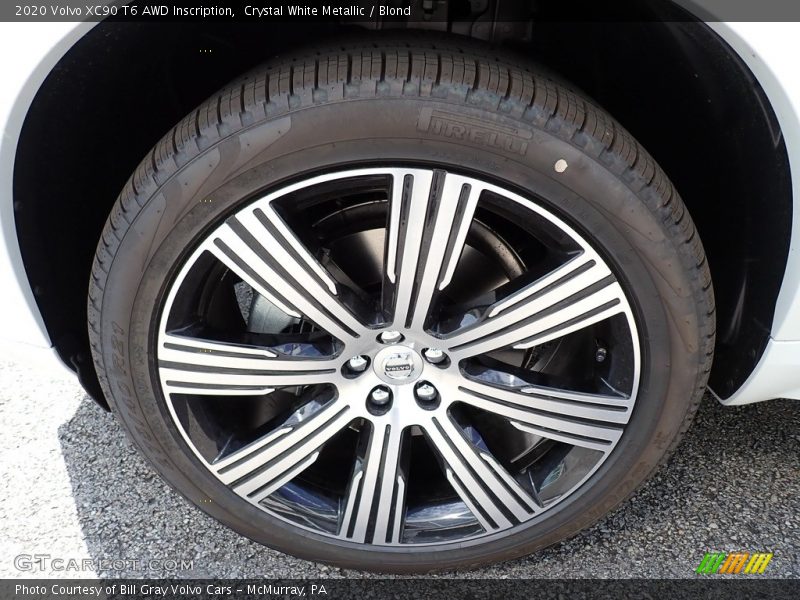 Crystal White Metallic / Blond 2020 Volvo XC90 T6 AWD Inscription
